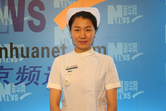 杨华丽在访谈现场